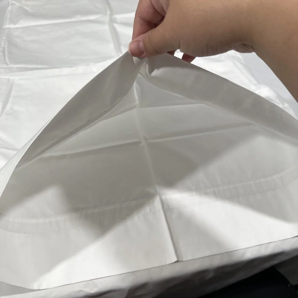 NIB $95 Matouk‎ [ 1 Standard Pillowcase ] Lowell 600 TC in Khaki White